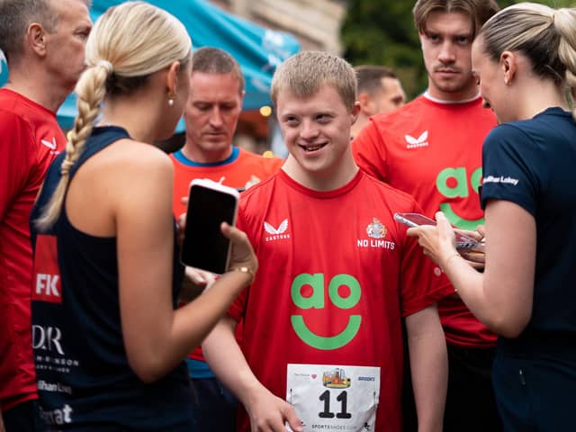 Joseph Adams runs in the Altrincham 10K