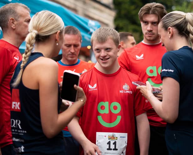 Joseph Adams runs in the Altrincham 10K