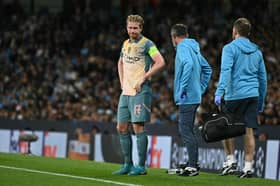 Kevin De Bruyne is an injury doubt ahead of Manchester City's clash against Arsenal.