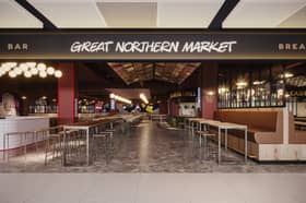 An artist's impression of the new Great Northern Market at Manchester Airport. 