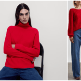 Red jumpers bring Parisian vibes - from M&S and Sezane