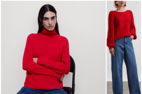 Red jumpers bring Parisian vibes - from M&S and Sezane
