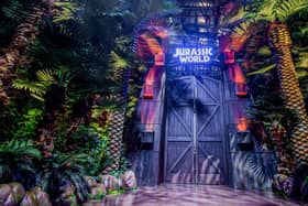 The Jurassic World gates