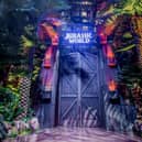 The Jurassic World gates