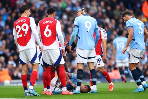 Rodri suffered an injury scare in the 2-2 draw against Manchester City.