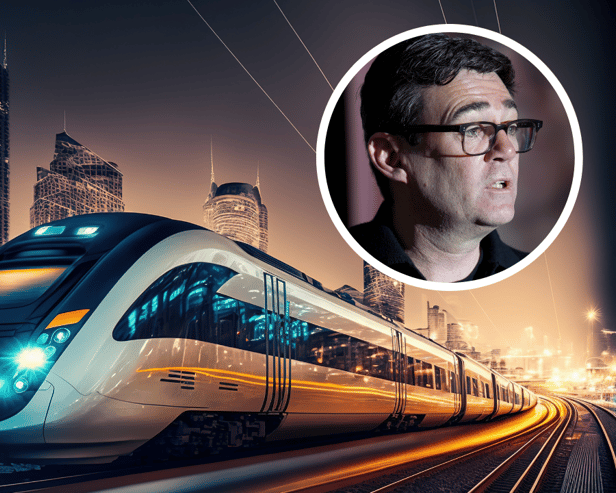 Andy Burnham has spoke out about funding for the high speed train link between Liverpool and Manchester.