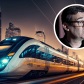 Andy Burnham has spoke out about funding for the high speed train link between Liverpool and Manchester.