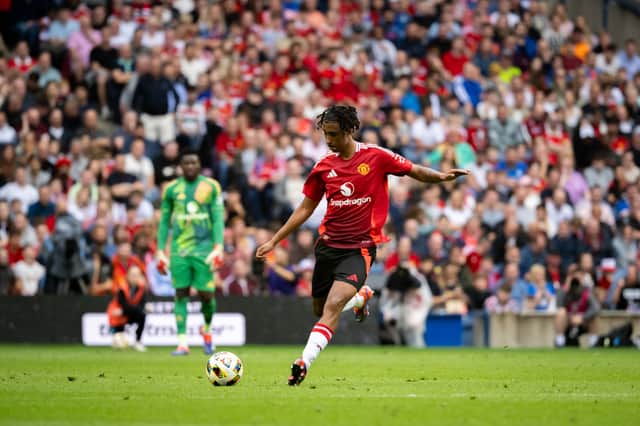 Erik ten Hag said Leny Yoro is recovering well from his fractured metatarsal this summer.
