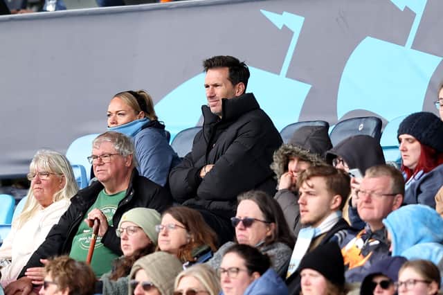 Gareth Taylor watches Manchester City's win against Brighton.