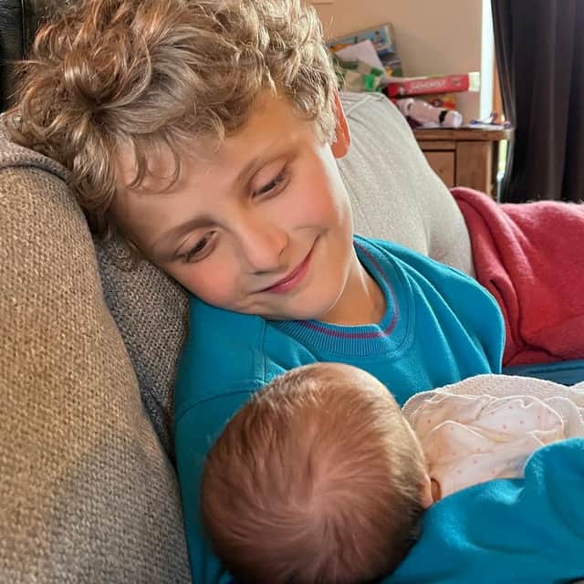 Beth Hobson's, children Thomas and Grace.