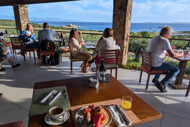 Breakfast with a view at Les Bouches