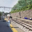 CGI view from the platform of new and improved Greenfield Station 