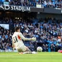 Pep Guardiola said Manchester City are 'lucky' to have Ederson, who nearly left last summer.