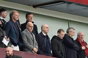 Manchester United's leadership team at Villa Park