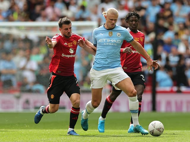 Manchester United and Manchester City players rank among the top 10 most expensive in world football.