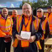 Left to right, Anthony Stocks, Bob Darlington, Mike Hughes, Martin Cowell and Neville Dyson.