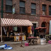 Netflix has been transforming Dale Street for House of Guinness filming. 