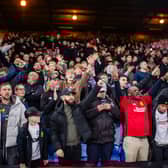 The Manchester United away end at Crystal Palace back in May. 