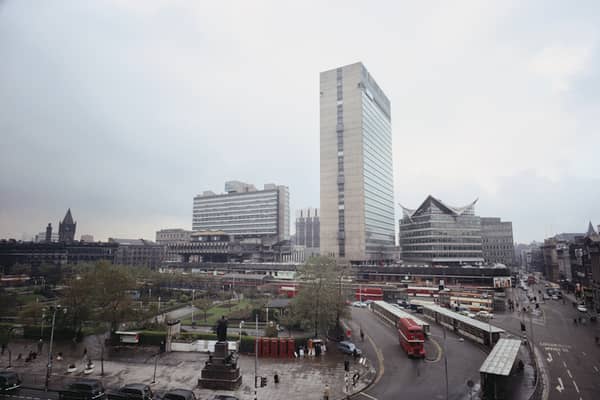 A general view of traffic and Piccadilly. 