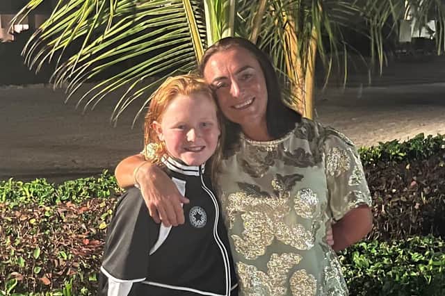 Sarah Tootell and her daughter Halle.