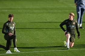 Kevin De Bruyne was in training despite suffering from injury.