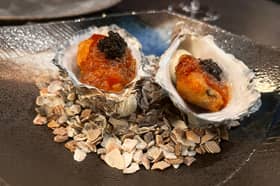 Fried oysters at KAJI