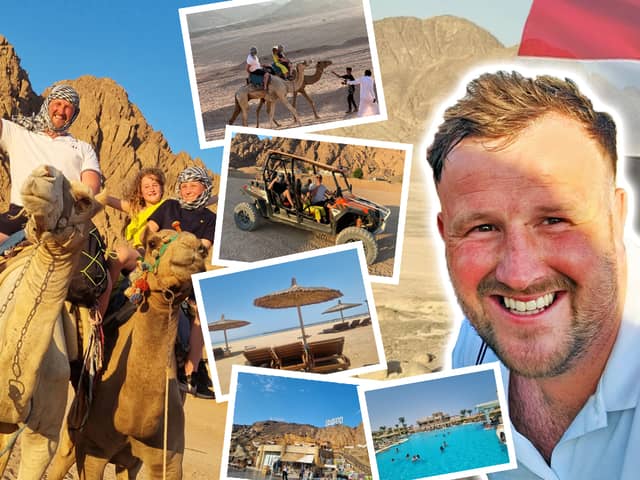 The joys of Sharm El Sheikh, Egypt, with Liam Kennedy and Tui. (pic by Dominic Scurr).