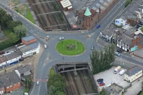 Greek Street roundabout in Stockport. Picture: Network Rail