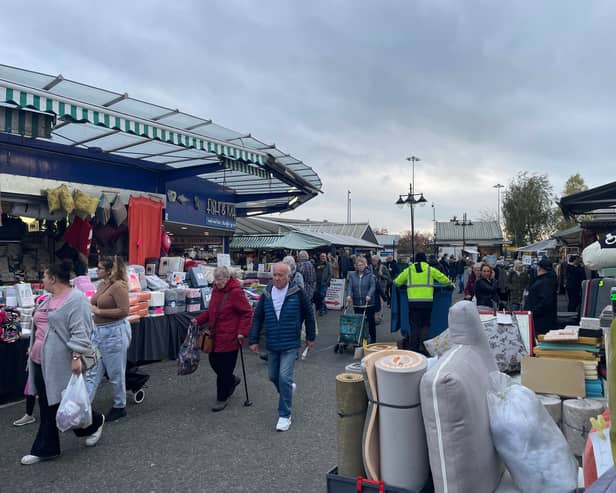 Bury Market on the one year anniversary of the closure of the indoor market
