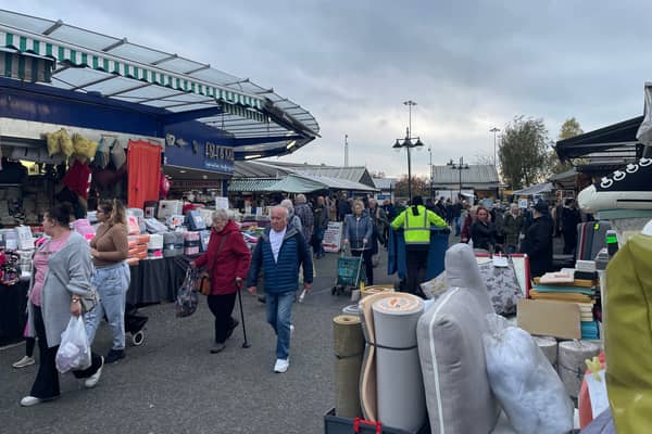 Bury Market on the one year anniversary of the closure of the indoor market
