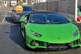 A driver asked police to 'let him off' as it was his wedding day after they found he had no insurance on a £200,000 Lamborghini. 