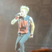 Sum 41 on stage at Co-op Live. 
