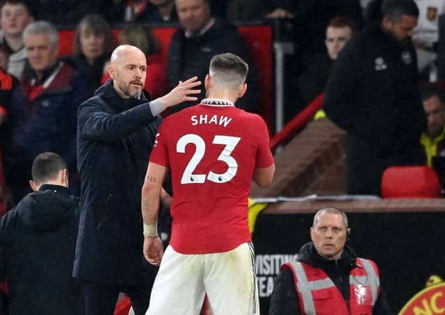 Luke Shaw played his final game under Erik ten Hag back in February