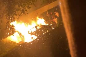 Scott and Georgina Bayliss’ £50k electric Mercedes burst into flames on their driveway.