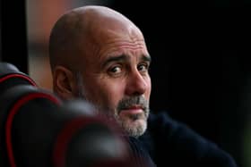 Pep Guardiola thinks it will take a lower points tally to win the Premier League this season.