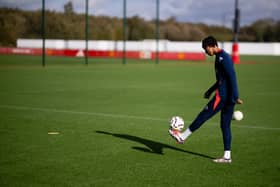Leny Yoro returned to Manchester United team training on Wednesday.