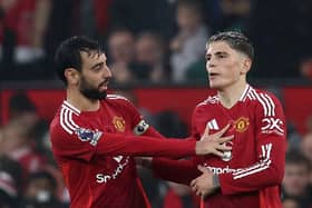 Alejandro Garnacho scored a stunning strike in Manchester United's win over Leicester