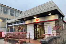 The post office in Prestwich which at risk of closure