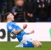 Louie Barry is setting the world alight in League One with Stockport County. His form could attract suitors from a higher level. (Photo by Ben Roberts Photo/Getty Images)