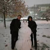 A late night snowman in Weston Park. Photo: David Kessen, National World