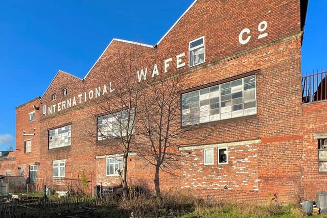 Progress Works, Ayres Road, Old Trafford where the Antonelli Brothers invented the sugar cone ice cream – believed to be the first purpose-built ice cream cone factory in the world