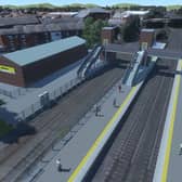 CGI aerial images of what the new Golborne Station could look like. Uploaded by George Lythgoe. Credit: TfGM. Free to use for all LDRS partners