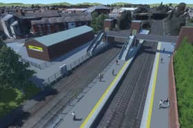 CGI aerial images of what the new Golborne Station could look like. Uploaded by George Lythgoe. Credit: TfGM. Free to use for all LDRS partners