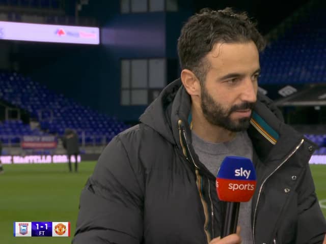 Ruben Amorim drew 1-1 in his first match as Manchester United head coach