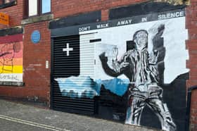 The stunning mural of Ian Curtis 