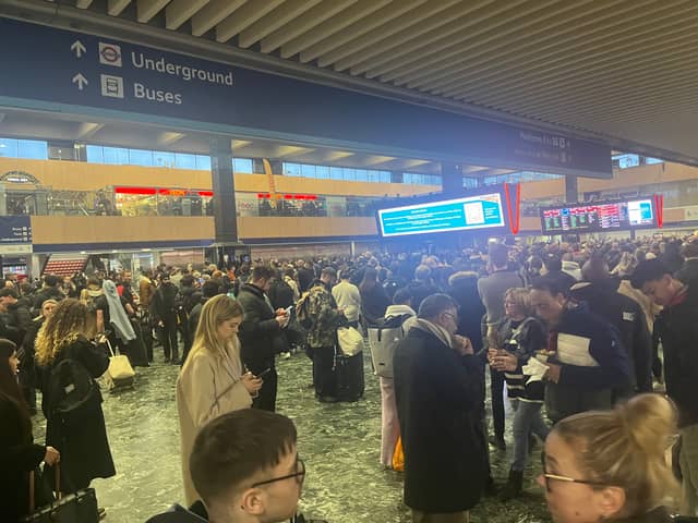 A packed London Euston station is a familiar sight to regular commuters
