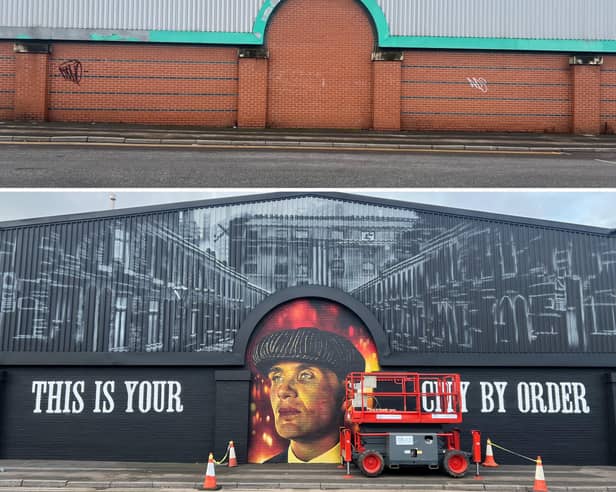 Mr Murals shared this before and after - what do you think?