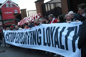 Manchester City, Liverpool, Manchester United and Everton fans set rivalry aside last weekend to protest increasing Premier League ticket costs.