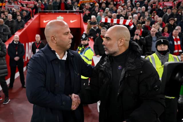 Arne Slot said he has no sympathy for Pep Guardiola and predicts the Manchester City manager will turn things round.
