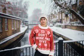 The knitted jumper design comes after research revealed that 1 in 4 winter drownings involve alcohol